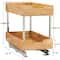 Household Essentials Glidez Wood 2-Tier Cabinet Organizer